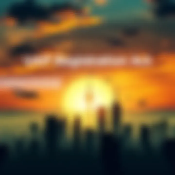 A graphic showing the UAP Registration Act with symbols of transparency and accountability, featuring silhouettes of aircraft above a city skyline.