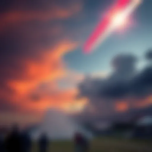 A UAP captured in the sky during an airshow event in Hammond, Ontario, showcasing planes and spectators below.