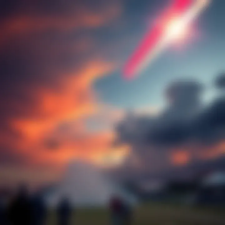 A UAP captured in the sky during an airshow event in Hammond, Ontario, showcasing planes and spectators below.