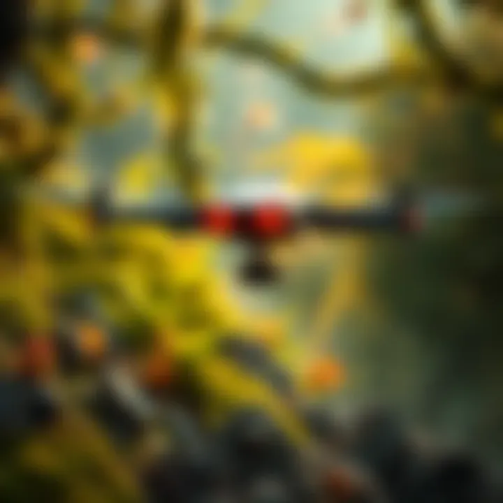 Unidentified Aerial Phenomena blending with a natural environment, showing their adaptive camouflage techniques.