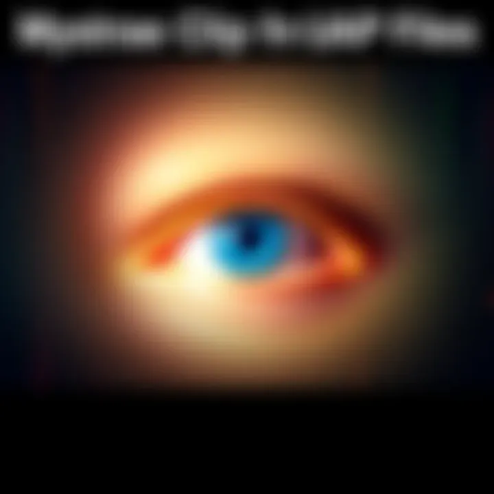 Strange Clip from UAP Files A still from a video showing an eye appearing briefly followed by static, taken from the UAP files released by the Department of War.