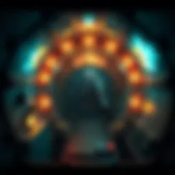 Inside view of a ball-shaped craft with dials, dim lighting, and a faint ammonia smell