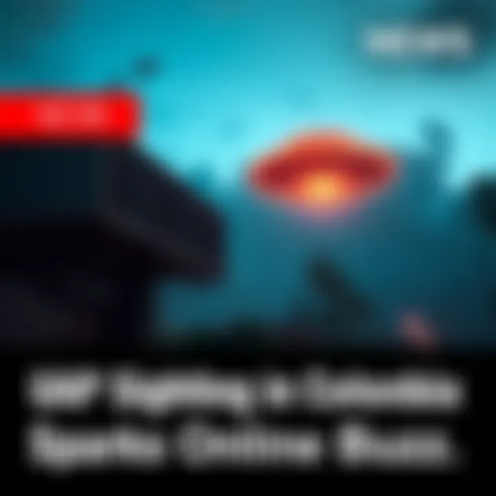 An unidentified flying object seen sideways in the Colombian sky, drawing attention from observers and sparking online discussions.