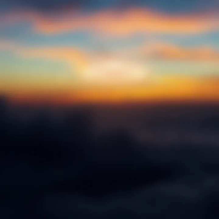 A bright unidentified aerial phenomenon spotted in the sky above the Gulf of Arabia during sunset.