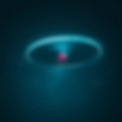 A glowing UFO hovering in a dark sky with stars visible