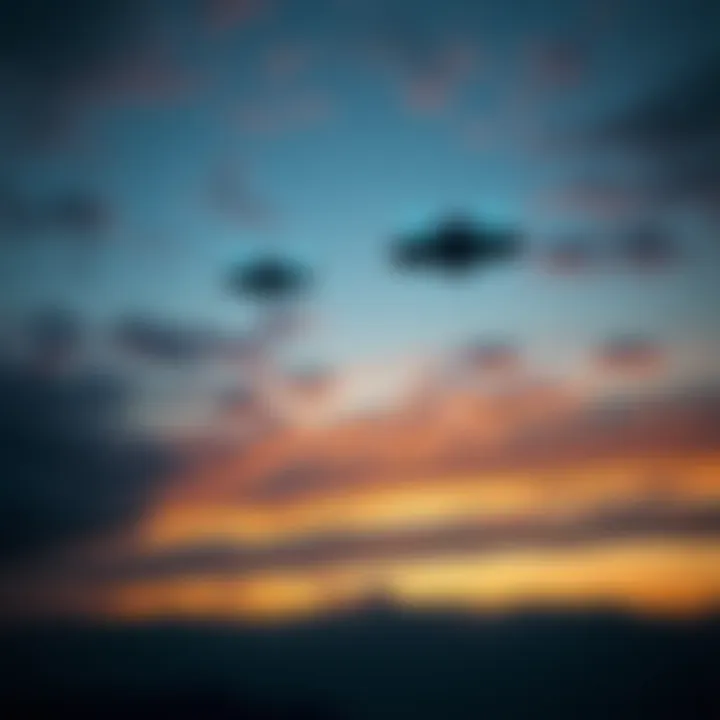Two unidentified flying objects soaring in the sky over Jonkoping, showing unusual movement patterns.