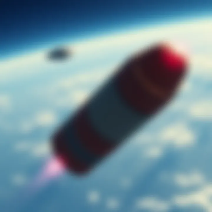 A cigar-shaped and a tic tac-shaped UFO in the sky over northeastern Brazil, with a clear blue background.