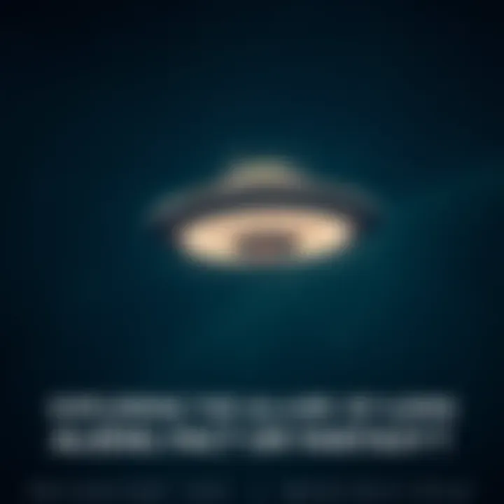 A glowing unidentified flying object in a night sky with stars, suggesting the possibility of extraterrestrial life.