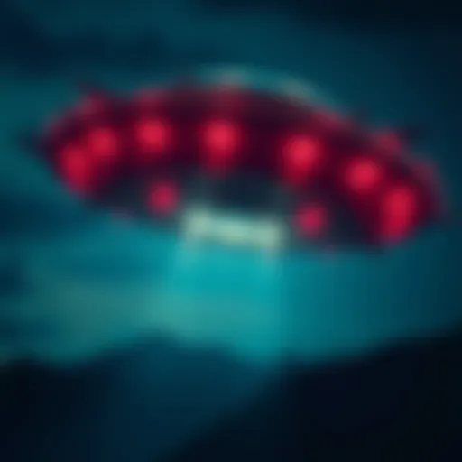 A clear image of a hovering UFO showing large-headed figures inside, captured during the Kumburgaz incident.
