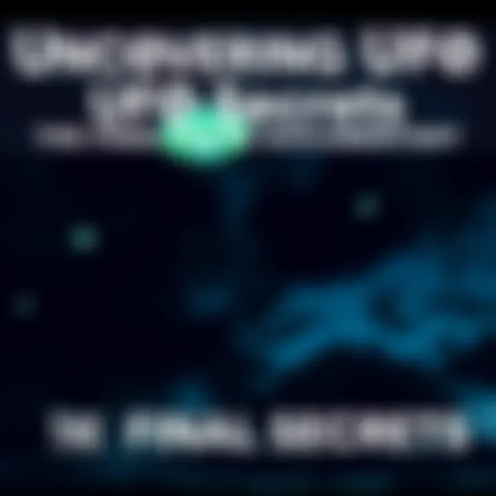 A captivating view of a dark sky illuminated by unidentified flying objects, encapsulating the mystery of UFO sightings and government secrecy