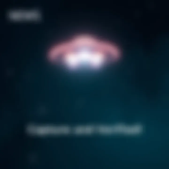 A bright unidentified flying object in the dark sky with stars around it