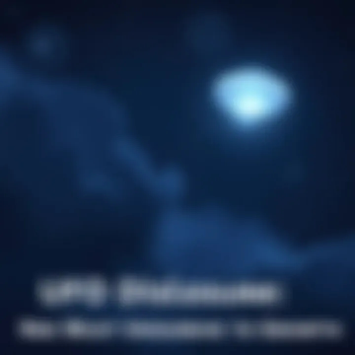 A bright unidentified flying object in the night sky, illuminating the darkness and sparking curiosity.