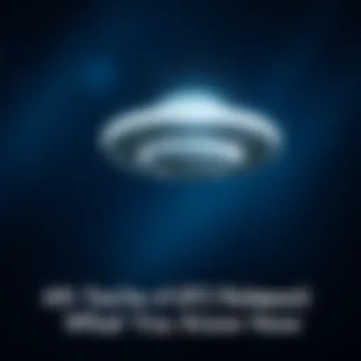A bright unidentified flying object glowing in the dark sky, surrounded by stars.