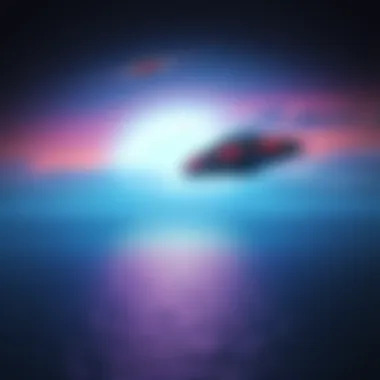 Large unidentified flying objects seen over the English Channel, with one appearing to stretch a mile long in the sky.