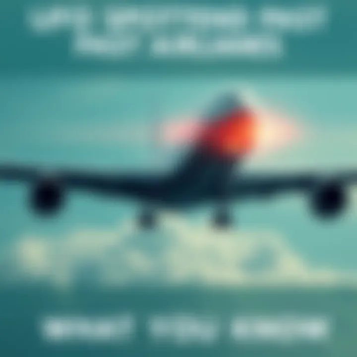 UFO Flying Past Airplane A UFO zooming past a commercial airplane in the sky