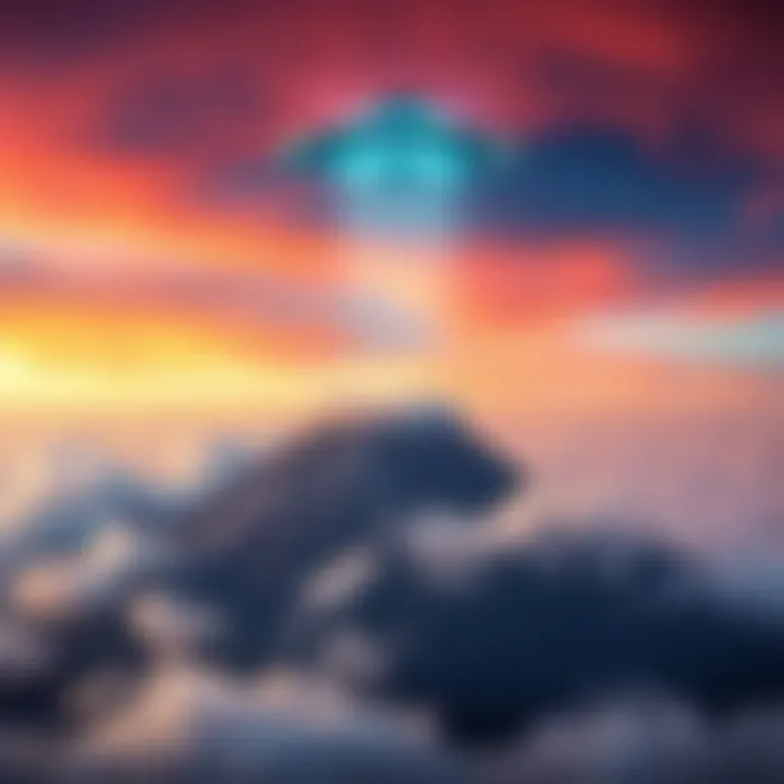 Carla García captures a clear UFO flying above the Popocatepetl Volcano with surrounding clouds.