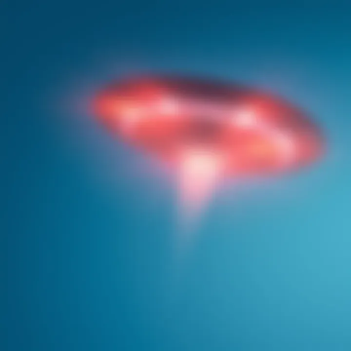 Clear UFO Sighting in the Sky Footage shows a clear UFO hovering in the sky against a blue backdrop.