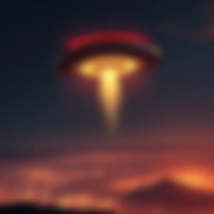 A UFO seen in the sky over Türkiye, sparking discussions about its authenticity.