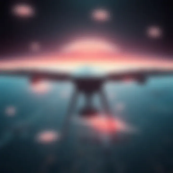 Footage shows UFOs spotted over Middle Eastern airspace captured by a US Air Force drone.