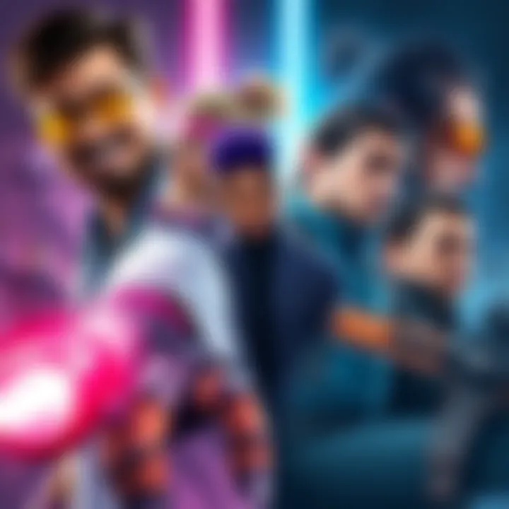 Characters from Various Genres A collage of characters including a cheerful doctor, a futuristic cyberpunk hero, and others representing different styles and eras