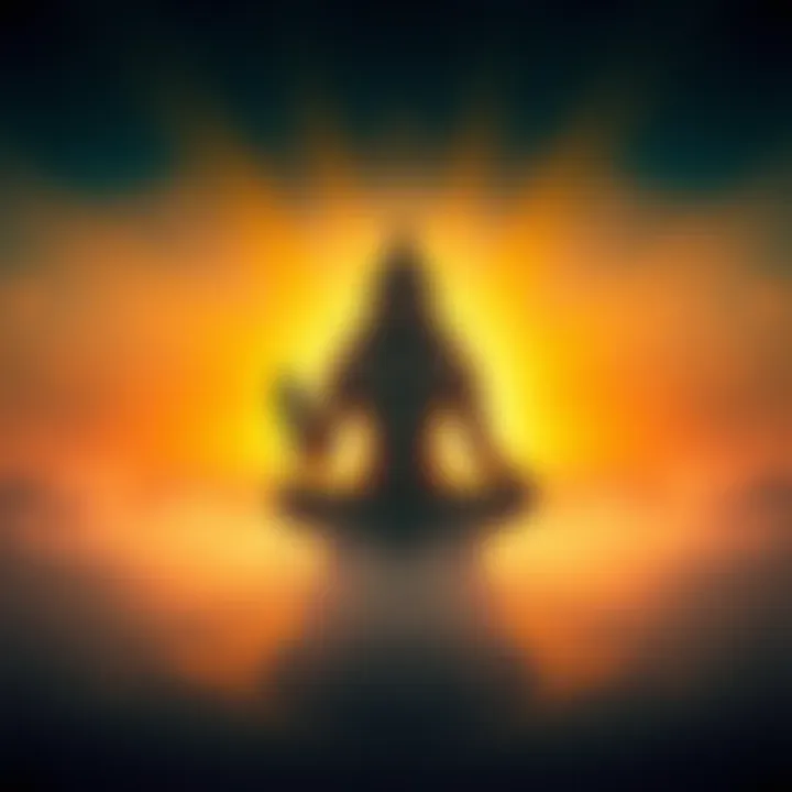 A serene depiction of Brahman as pure consciousness, showing soft light and a tranquil atmosphere, representing simplicity and clarity in understanding complex concepts.