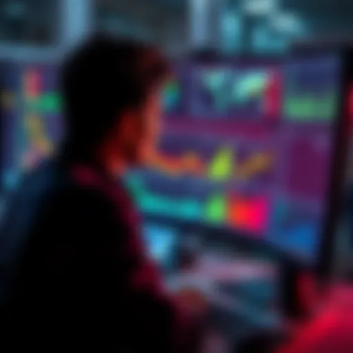 A person analyzing Sck queries on a computer screen, displaying data and charts, illustrating their use in various applications.