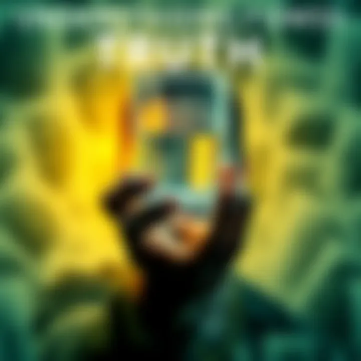 A person holding a transparent glass symbolizing clarity and truth, surrounded by blurred images representing misconceptions.