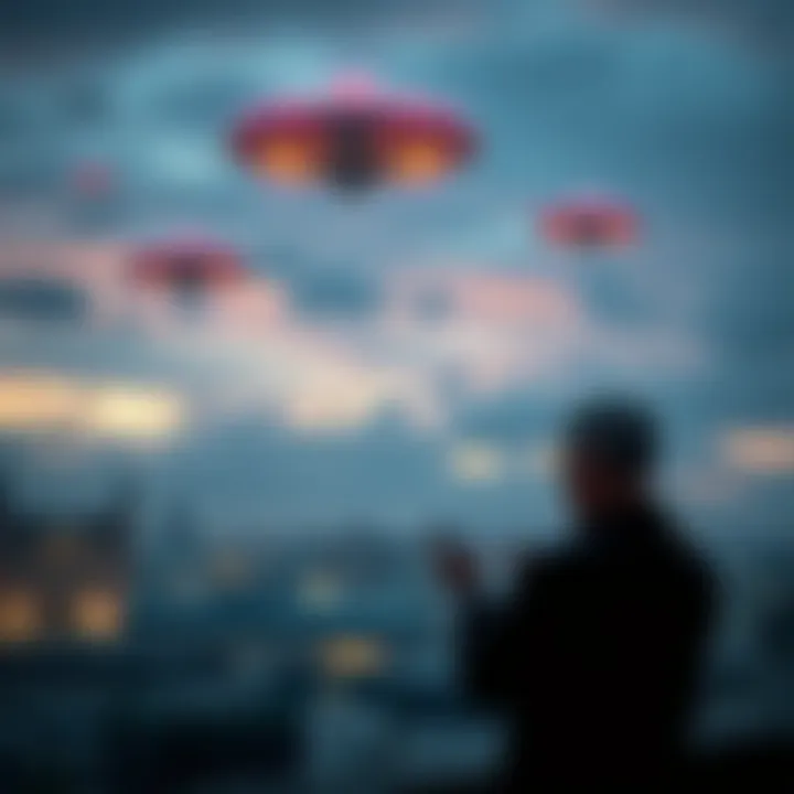 Ross Coulthart speaking about unidentified flying objects above Danish skyline, expressing concern over their nature and detection