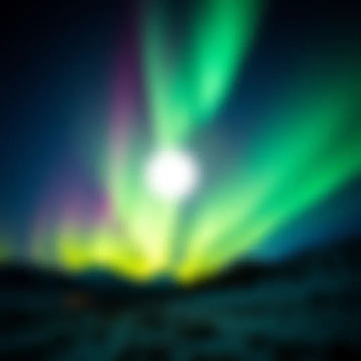 Unidentified orb in northern lights A bright, round orb flying through the northern lights in Colorado's night sky.