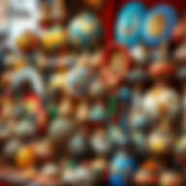 Display of Unique Eleke Collections Various colorful elekes arranged beautifully, showcasing their diverse styles and cultural significance.