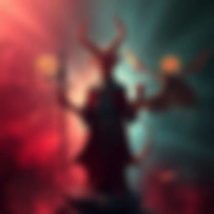 A custom 78-card tarot deck featuring multiple Devil cards, showcasing a variety of artistic styles, colors, and expressions of the Devil character.