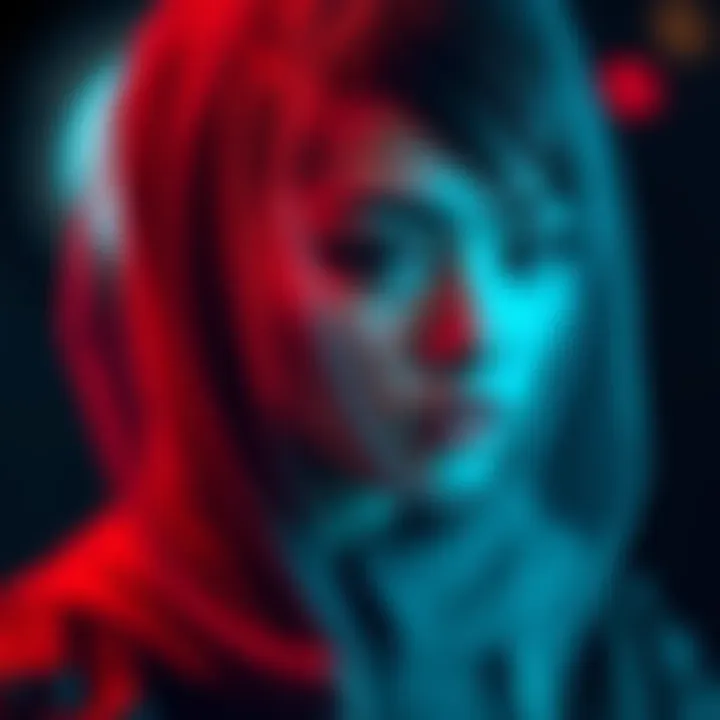 Person with a unique veil and shaved side A person showcasing a stylish veil while displaying a shaved side hairstyle, inviting interest in their look.