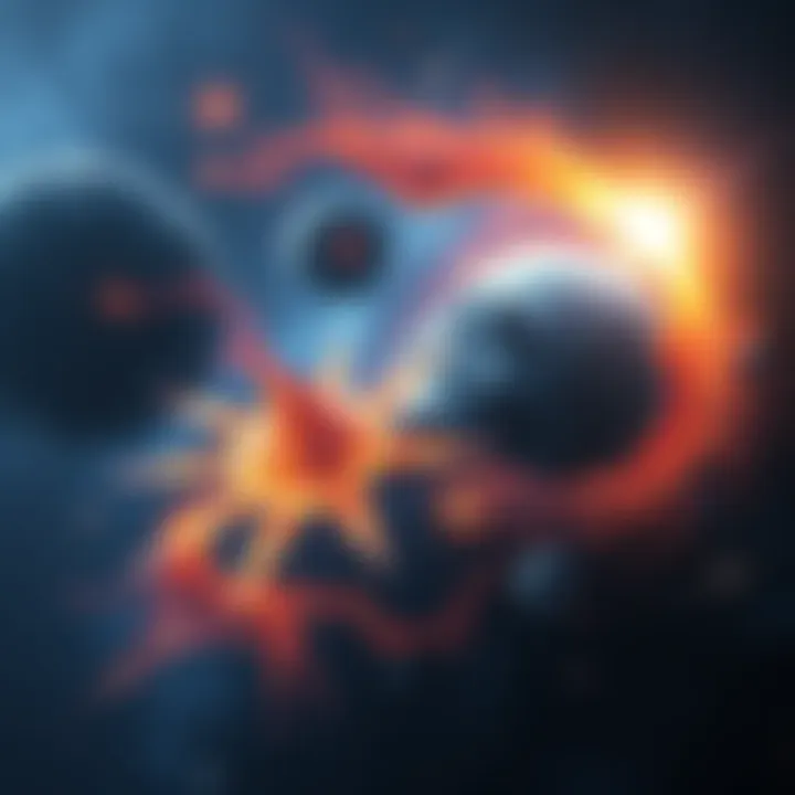 A captivating visual representation of a universe emerging from nothingness, illustrating philosophical concepts