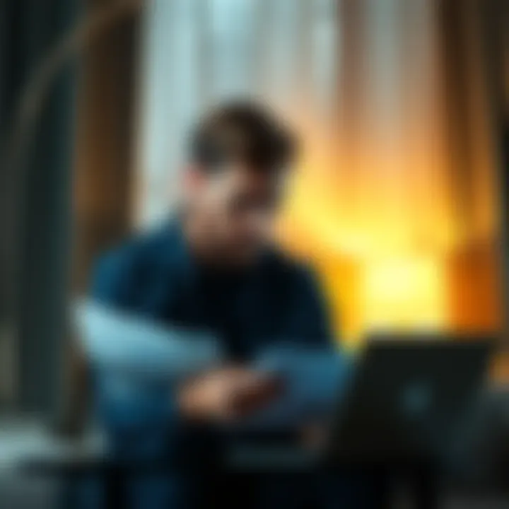 A concerned individual looking at financial documents and a laptop, reflecting on their financial situation at 37 years old.