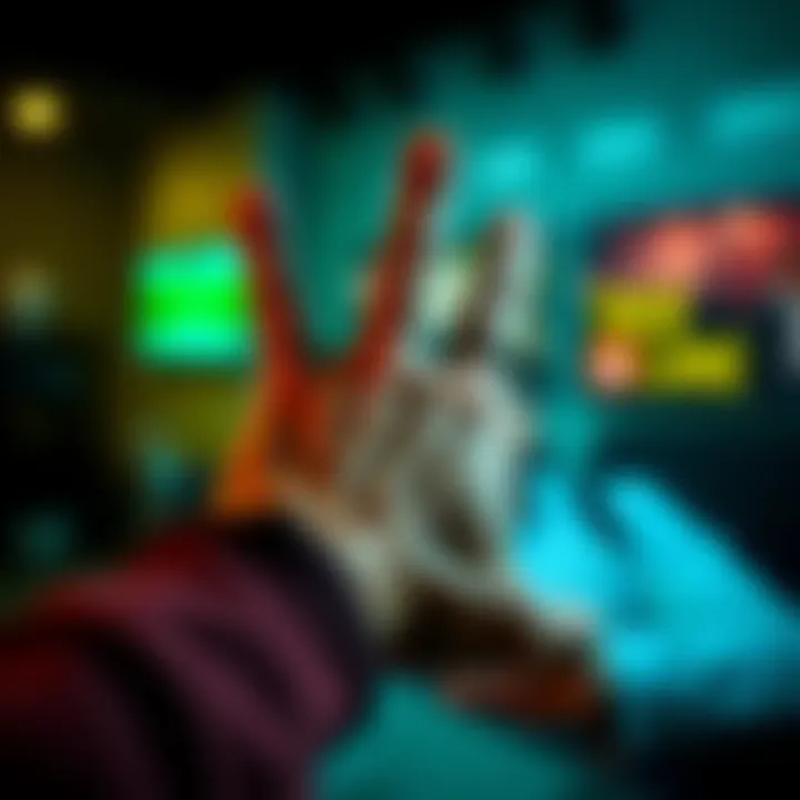 A close-up of a peculiar hand from a recent video, capturing its strange details.