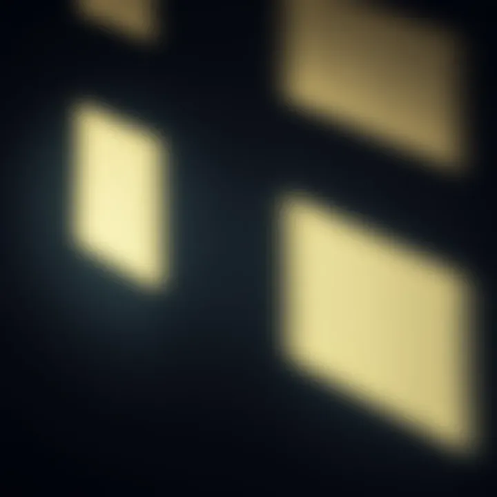 A dark shadow stretches across a wall, hinting at strange movements behind it.