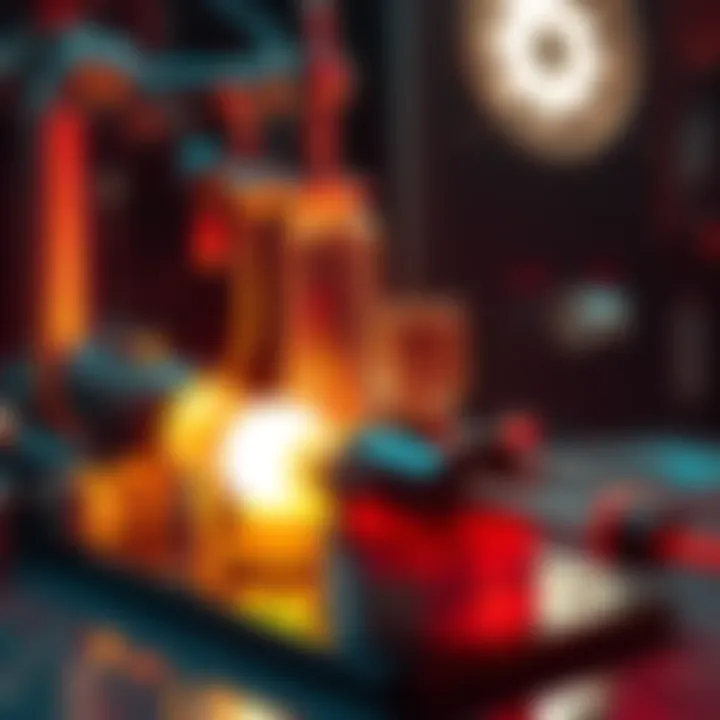 Urine-Powered Generator A setup showing an electrolytic cell converting urine into hydrogen gas for electricity generation.