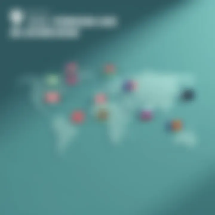 U.S. foreign aid overview An infographic showing the distribution of U.S. foreign aid to various countries with flags and arrows indicating financial support