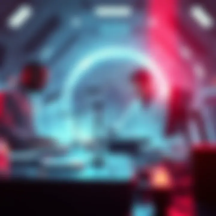 A depiction of scientists working on new gravity technology inspired by extraterrestrial insights.