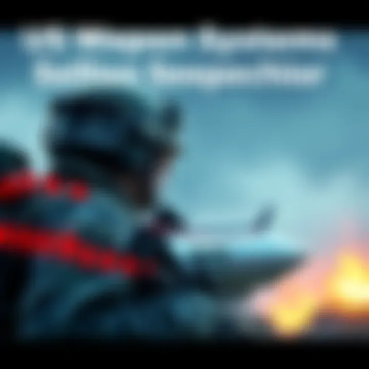 A graphic showing a soldier next to a missile system with Chinese semiconductor chips overlayed, highlighting the connection between US defense and Chinese supply chains.