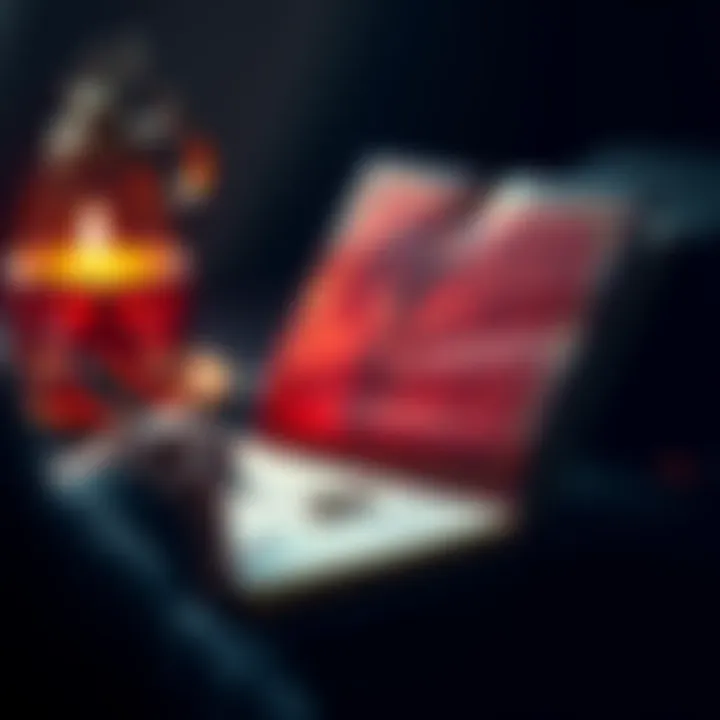 Person studying cipher codes from the Demon of Magick book with a notepad and pen