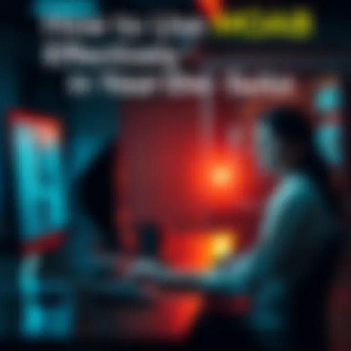 Using MOAB in Private Projects A person working on a computer, applying MOAB strategies to enhance their personal project results and engagement.