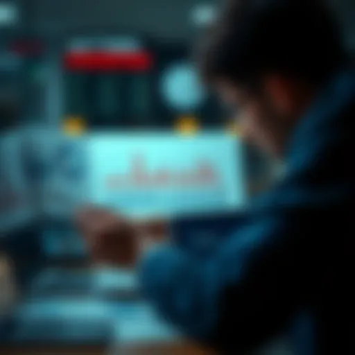 A person analyzing graphs and charts to support their argument