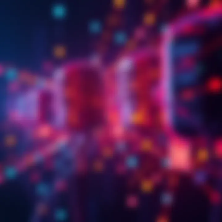 A visual representation of voices blending with music, symbolizing the connection between V2K and AI technology.