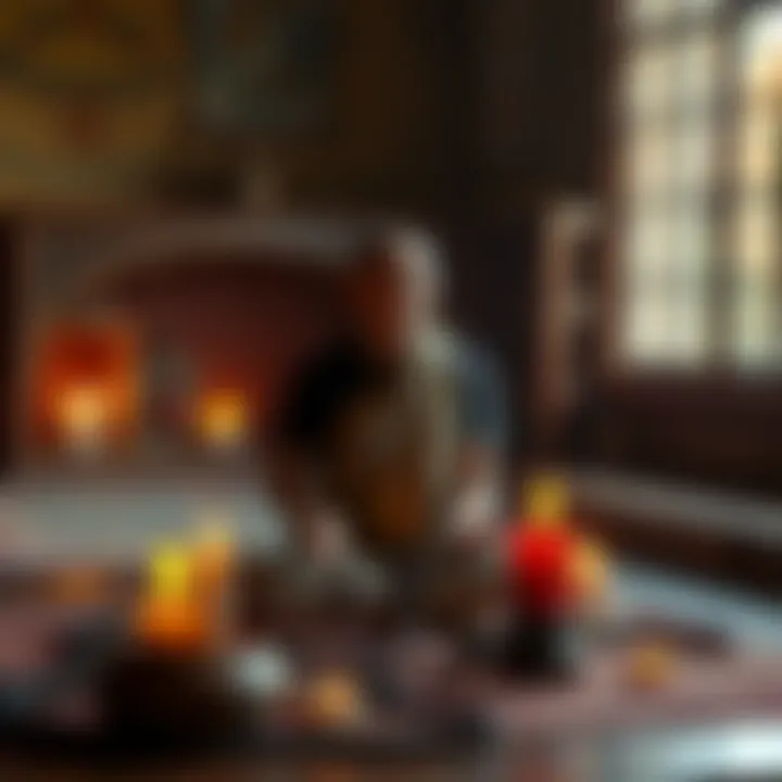 A person sitting in a peaceful setting, practicing Vajrayana meditation with prayer beads and candles around them, reflecting on their spiritual journey without a teacher.