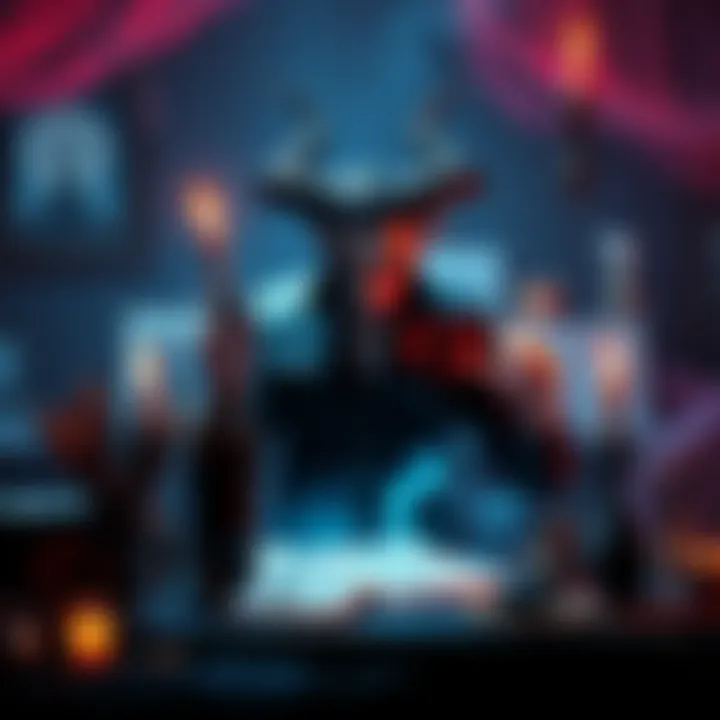 Vampire Artist Creating Magic A magical vampire artist using Chaos Magick in a creative process, surrounded by art supplies and mystical symbols.