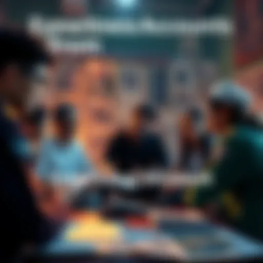 A scene showing a group of people discussing the Varginha incident with documents and images, highlighting eyewitness accounts and military presence.