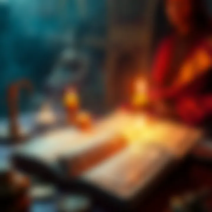 A serene image depicting sacred texts with symbols representing Hindu beliefs, emphasizing the Vedas' significance.
