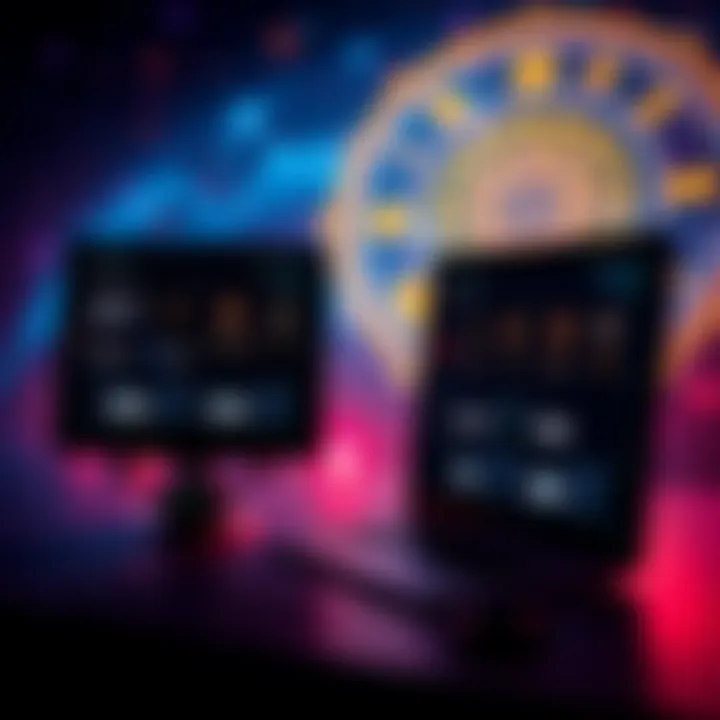 A screenshot showcasing different Vedic astrology software interfaces highlighting horoscope calculations