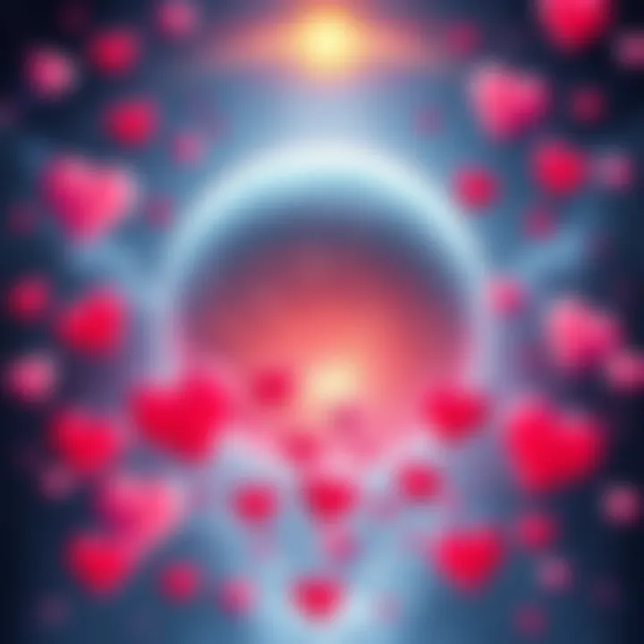 Illustration of the planet Venus surrounded by hearts and symbols of love and beauty, representing its astrological significance.